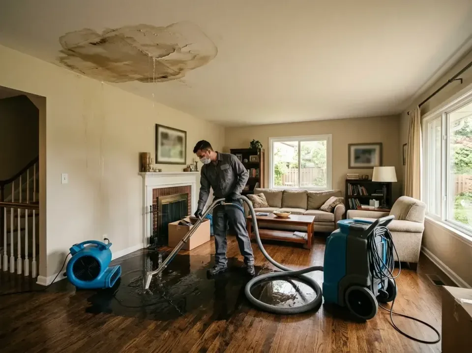 attic-pipe-burst-ceiling-drip-008 — frequently asked questions, Water Damage Restoration & Carpet Care in Lake Arrowhead, ME